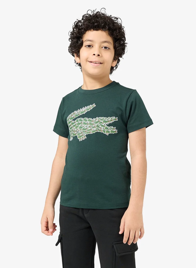 LACOSTE Youth Graphic Crew Neck T-Shirt